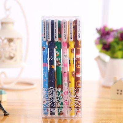 

(PROMO) Pulpen Gel Set motif Line tinta Hitam Isi 6)