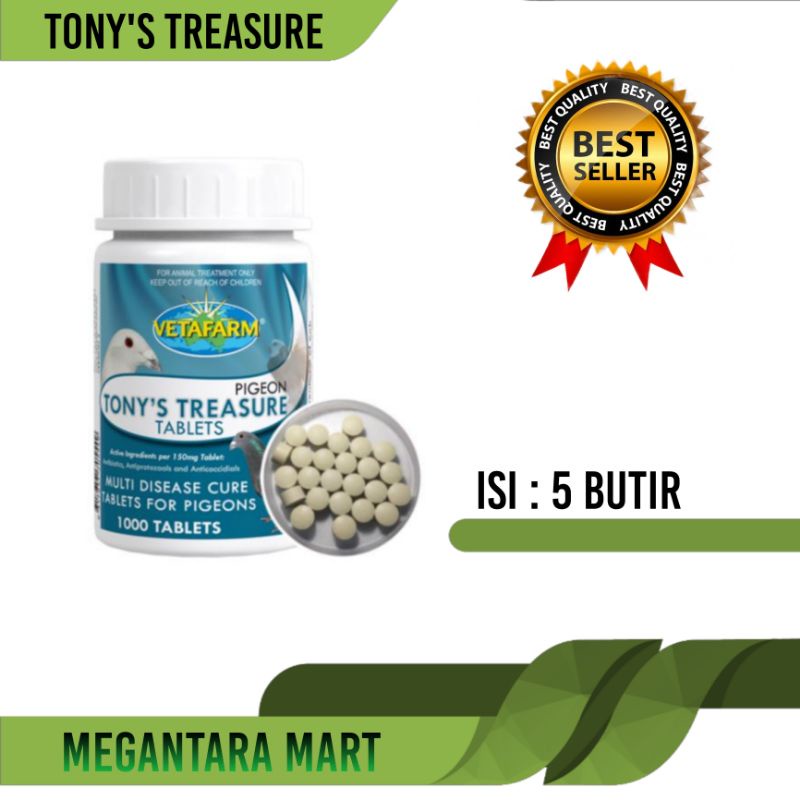 TONY'S TREASURE VETAFARM 5 BUTIR