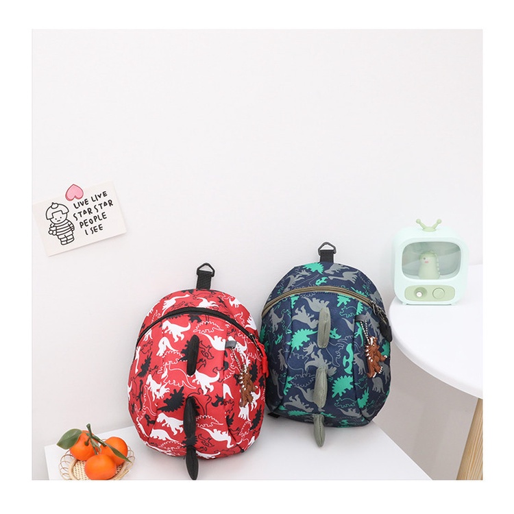 TweedyToys - Dinosaur Pattern Bag / Tas Ransel Anak / Tas Anak Import