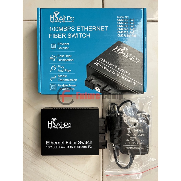 HSAIRPO Media Converter CM2F3ES SUPPORT POE