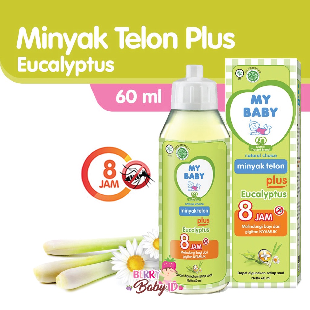 My Baby Minyak Telon Plus Hangat Anti Nyamuk Anti Kembung 60 ml Berry Mart