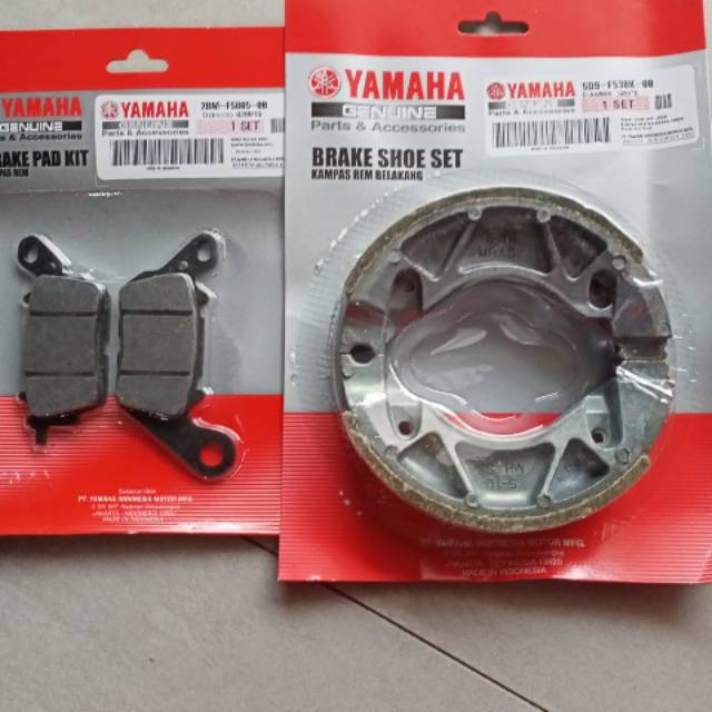 Kampas rem depan belakang mio m3 soul gt 125 mio 125