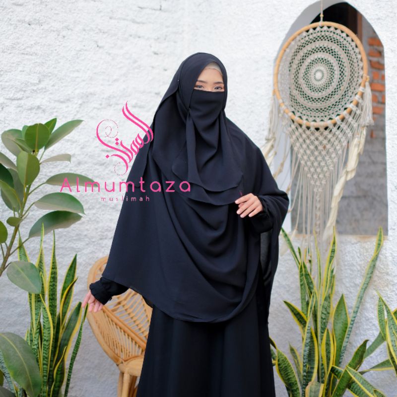 (PRODUK DISKON )pashmina jumbo diamond crepe (225×110) - Almumtaza Muslimah