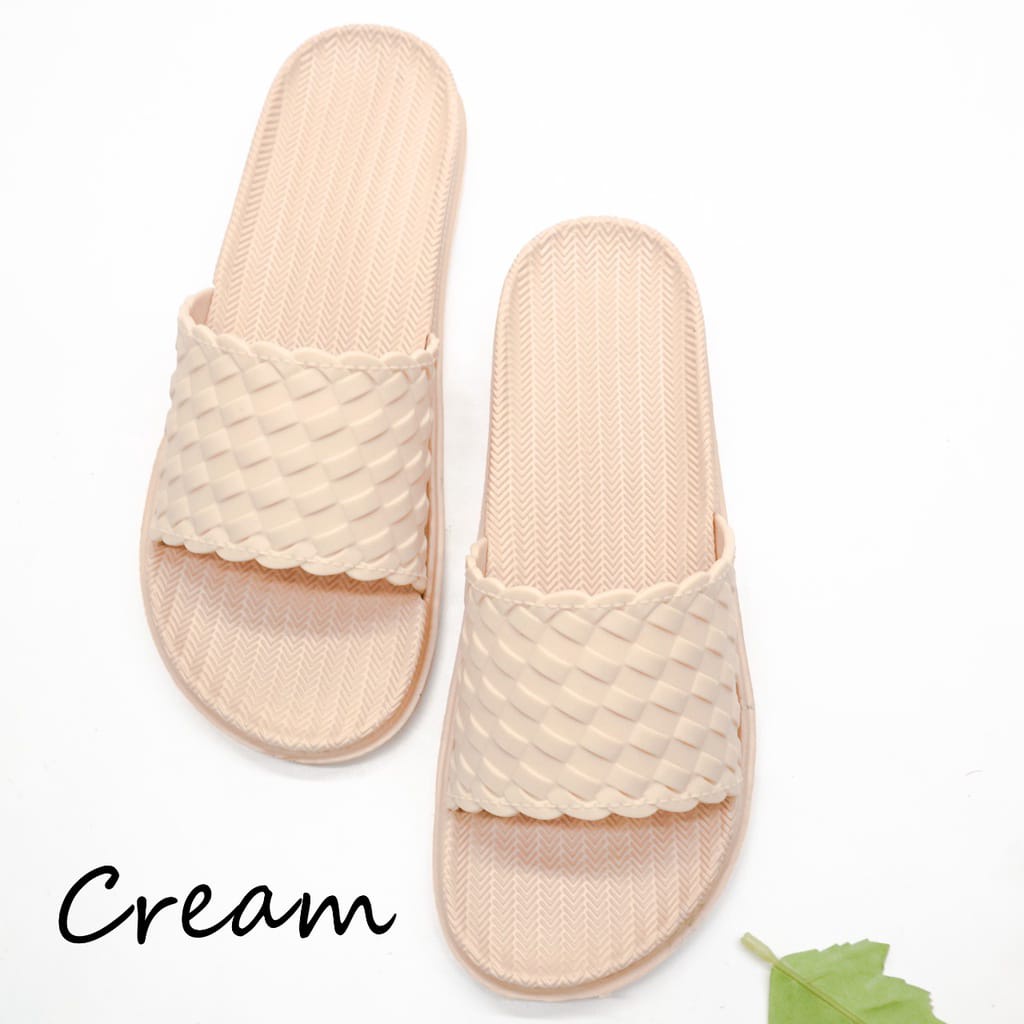 SANDAL Wanita Sandal Slip On bahan EVA/Karet tidak licin simple kekinian korean termurah UK 30-40 BC-046