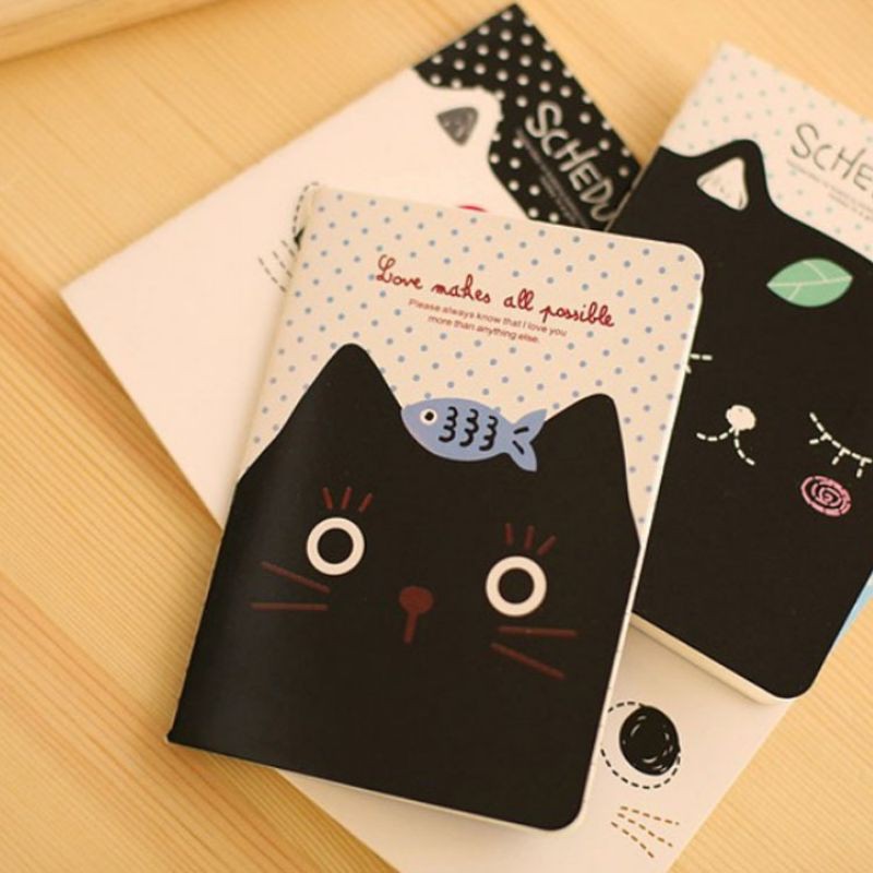 Note Book /Buku memo Mini gambar kucing lucu