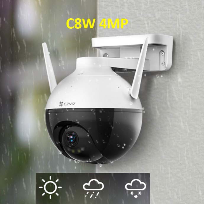 CCTV Ezviz C8W 4MP 2K Plus Pan Tilt WiFi Outdoor Rotasi