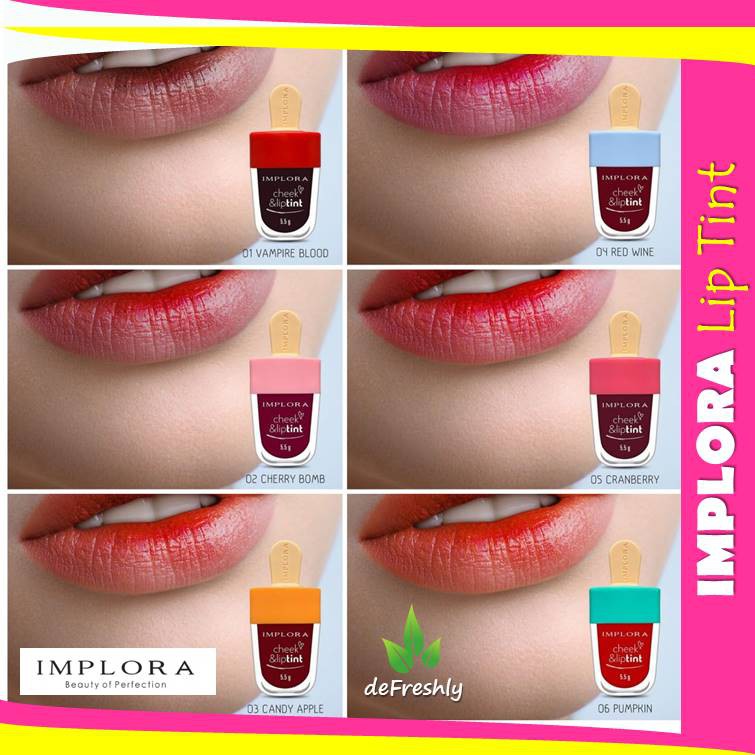 ❤ defreshly ❤ Implora Cheek &amp; Lip Tint - Liptint Implora Model Ice Cream - Pemerah Pipi [Original Aman BPOM]