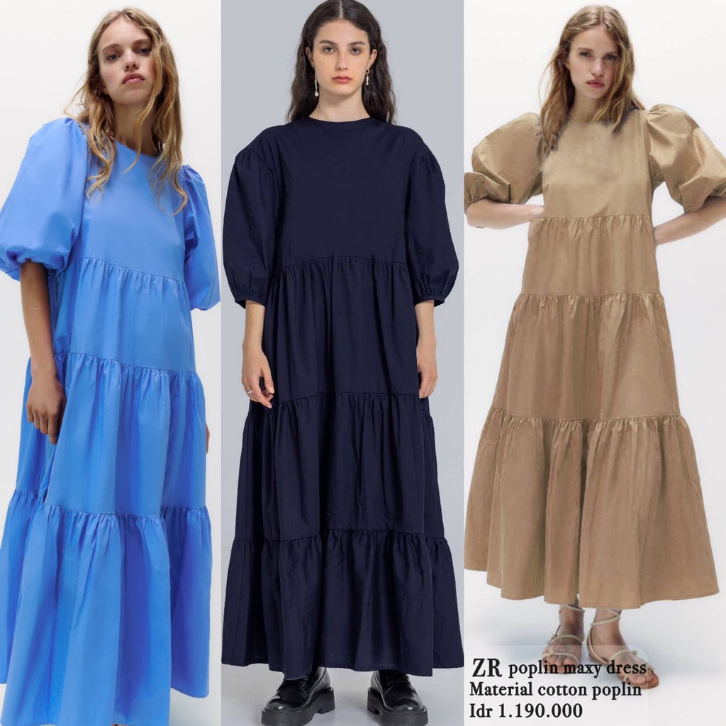 zr poplin maxy dress