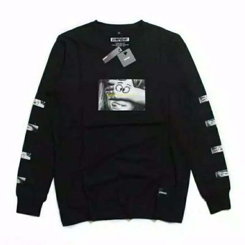 TSHIRT LONGSLEEVE-HITAM-LONGSLEEVE