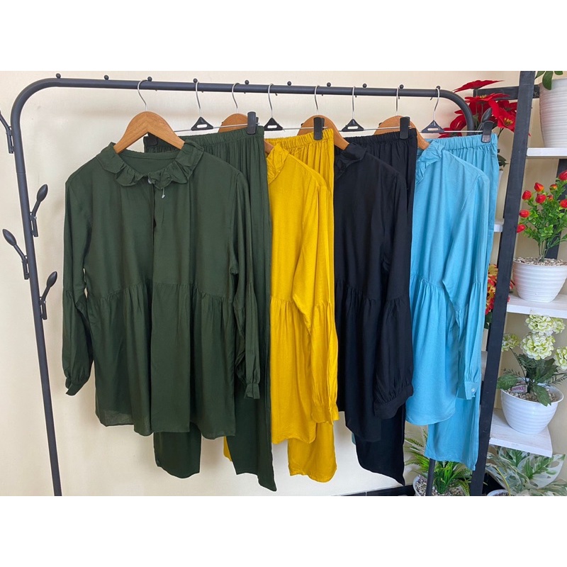 L-T LIVITA SET ONESET SETELAN RAYON WANITA