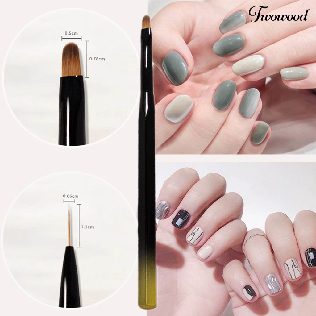 Twowood Pen Nail Art Manicure DIY Ringan Bisa Dipakai Ulang