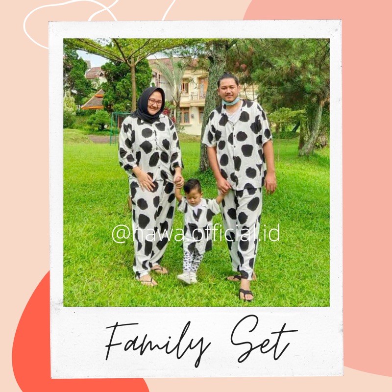 One Set Family Pajamas/Set Piyama Keluarga