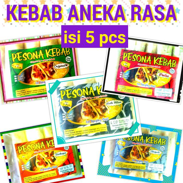 

PROMO PESONA KEBAB ANEKA RASA ISI 5 PCS