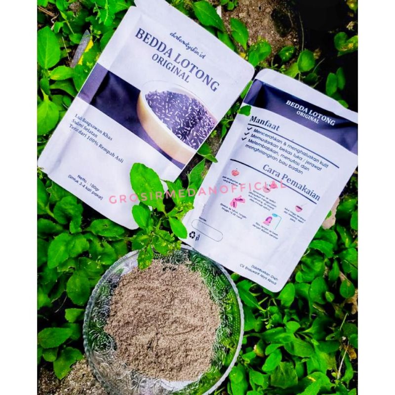 PUTIH - BEDDA LOTONG ORIGINAL - BEDAK LOTONG LULUR BUGIS BENGKUANG - HERBAL BENGKOANG SCRUB PEMUTIH
