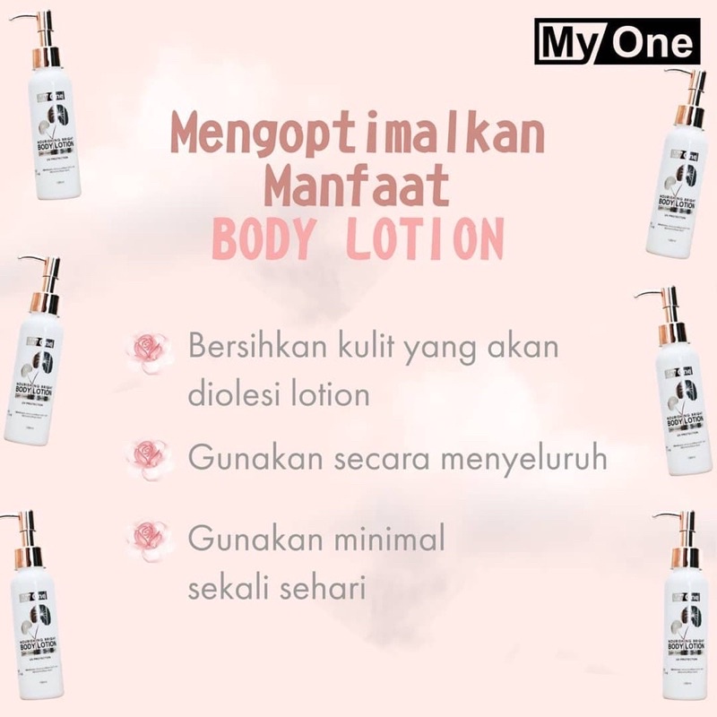 Cod Myone bodylotion BPOM whitening Murah original 100% Halal