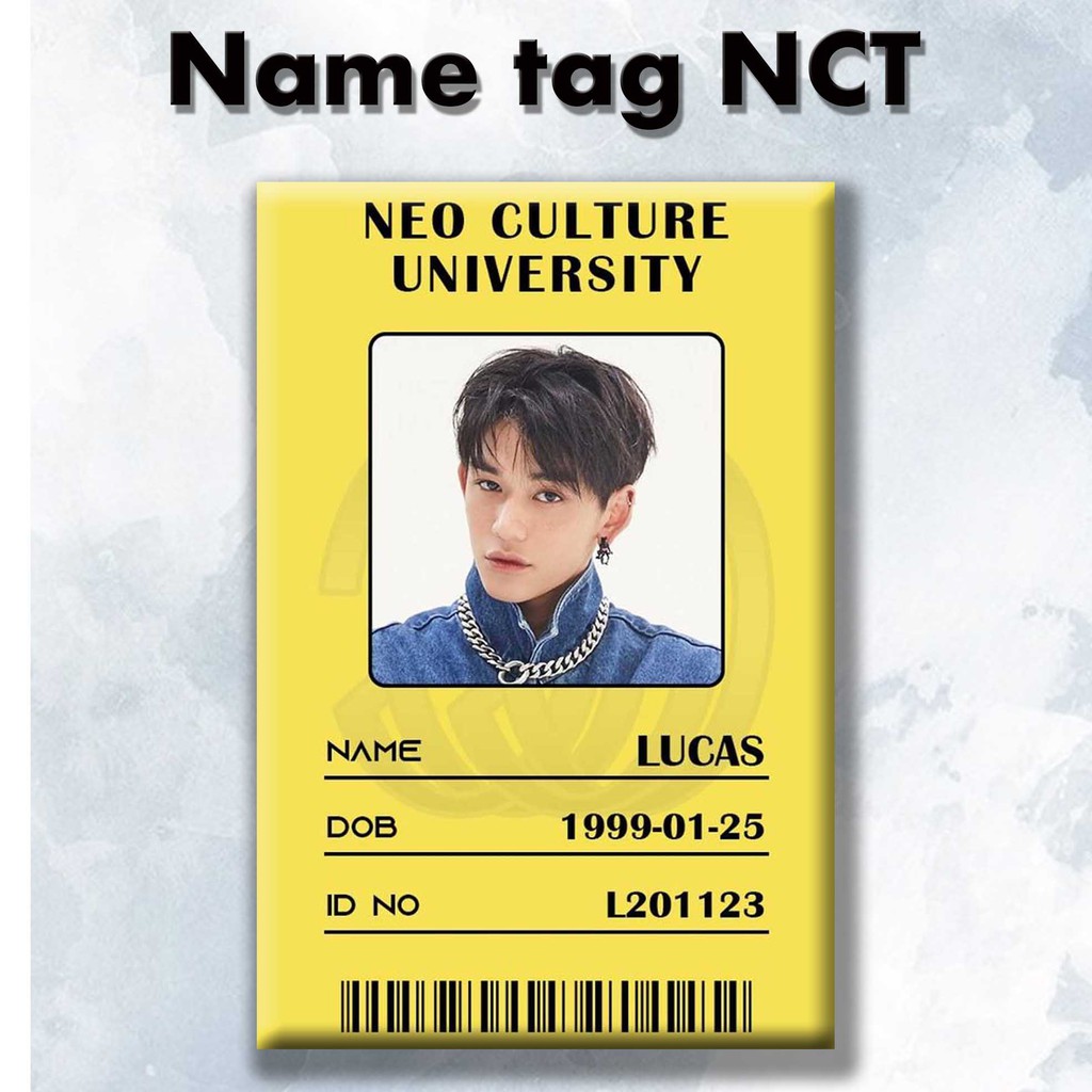 [DECOR] name tag member nct dekorasi foto hiasan dinding poster tempelan Pajangan kayu