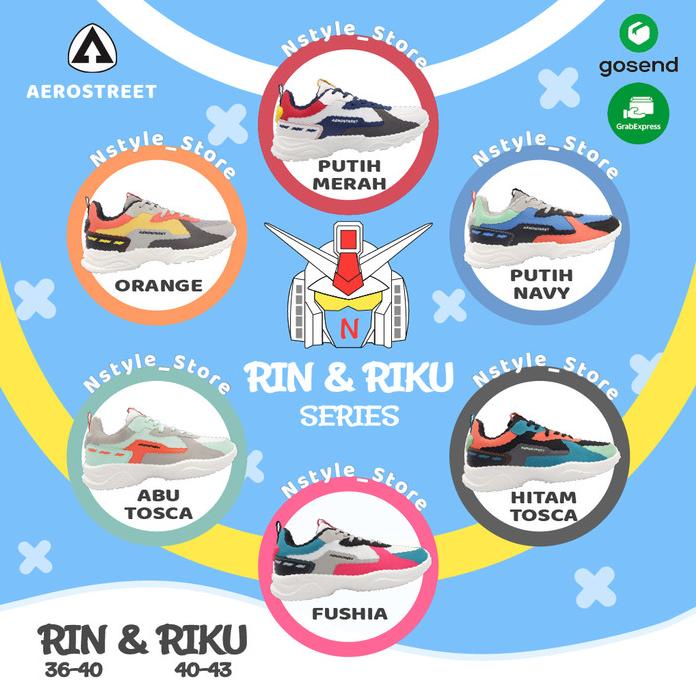HOLLXMALL [SHOPEE12.12] | AEROSTREET RIKU SERIES - SEPATU AEROSTREET RIN RIKU SERIES SNEAKERS