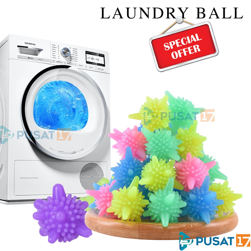 MAGIC LAUNDRY BALL / BOLA KARET PEMBERSIH BAJU PAKAIAN WASHING LAUNDRY BALL