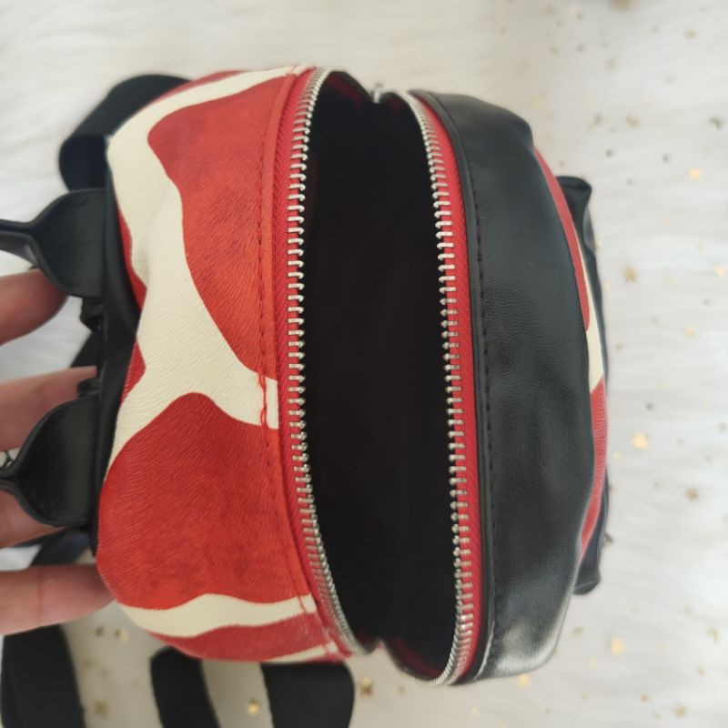 ready cod tas ransel lucu kecil merah murah handbag wanita import terbaru kulit 2021 lagi laku