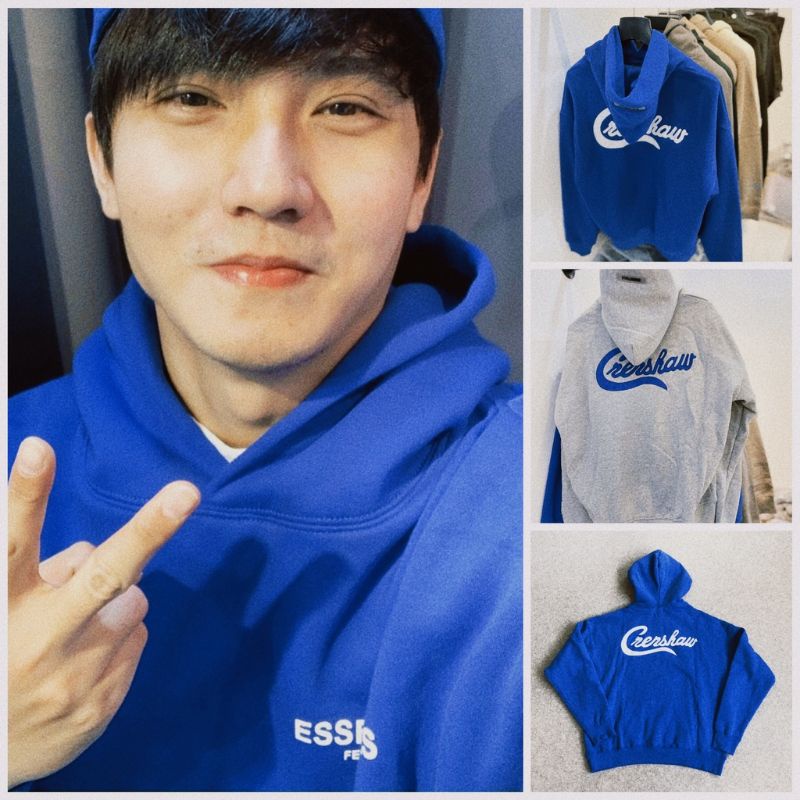 Hoodie Biru Benhur Blue CRESHAW (S - 6XL) Jaket Jumper Korean Streetwear Fashion Urban Bigsize Jumbo Oversize Harajuku S M L XL 2XL 3XL 4XL 5XL 6XL