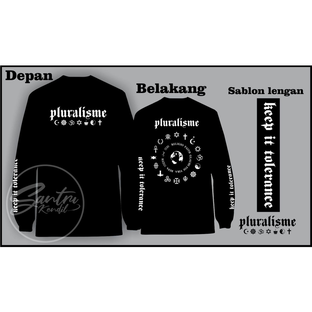 KAOS PLURALISME /KAOS TOLERANSI / KAOS PLURALISME KUALITAS DISTRO / KAOS KATUN / KAOS PLURALISME/KAO