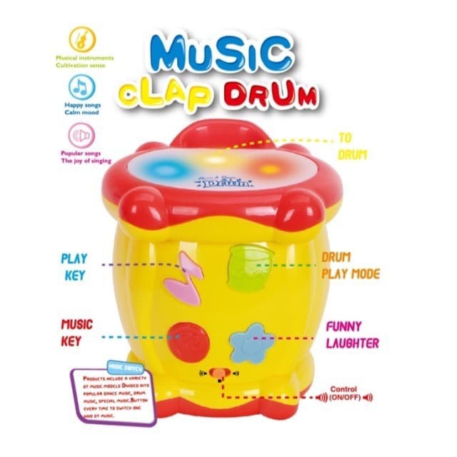 PLOOPY Music Clap Drum With Light