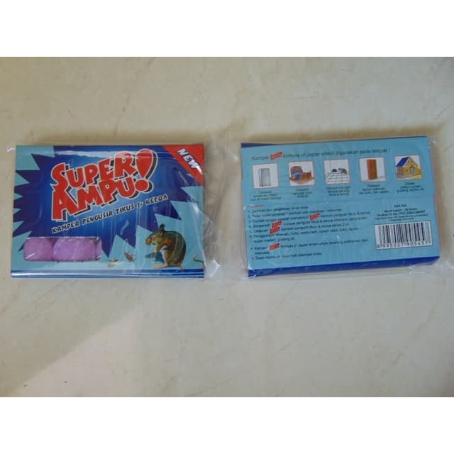 Kamper Pengusir Tikus Dan Kecoa Super Ampuh Kemasan 1 Pack Isi 12 Pcs