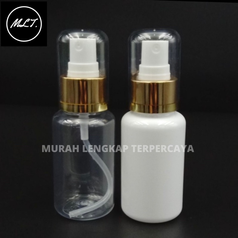 BOTOL SPRAY 70ML FULLCAP / BOTOL TUBULAR 70ML SPRAY FULLCAP GOLD TUBULAR SPRAYER 70ML