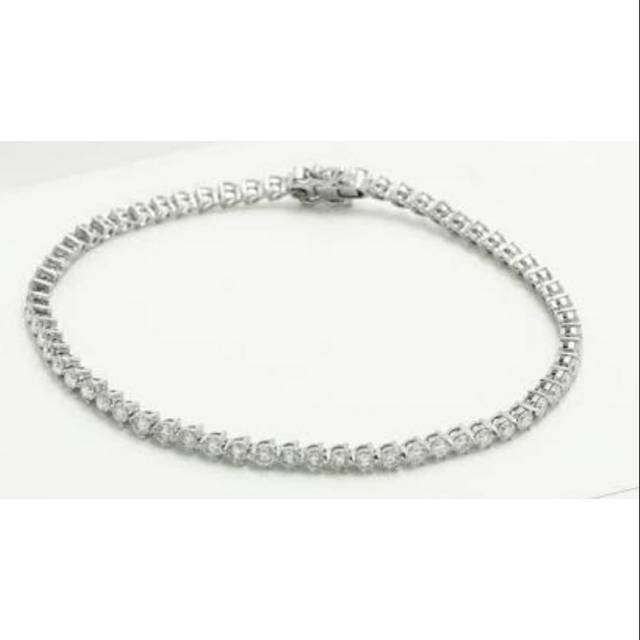 Gelang rantai emas putih