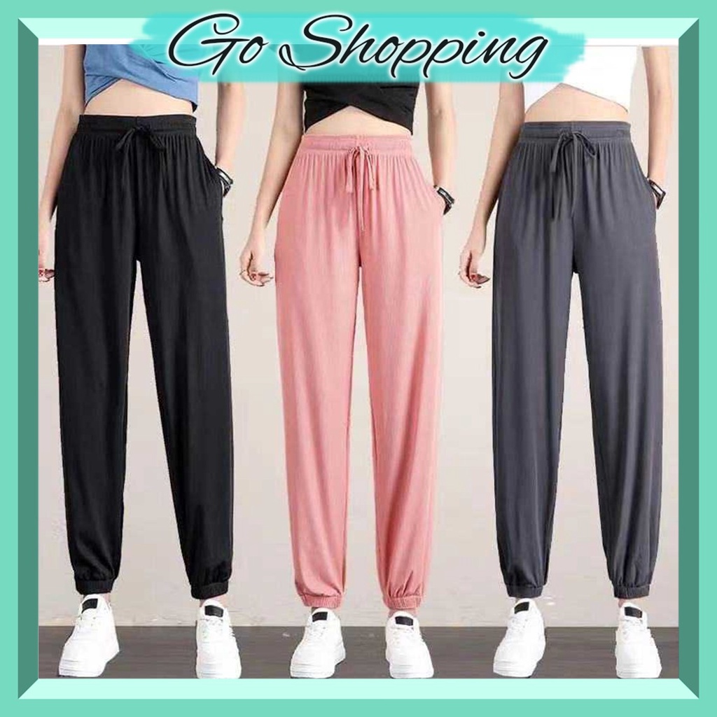 GO! CL727 CELANA LEGING JOGGER BASIC PANTS TRAINING PRIA DAN WANITA KOREA OLAHRAGA