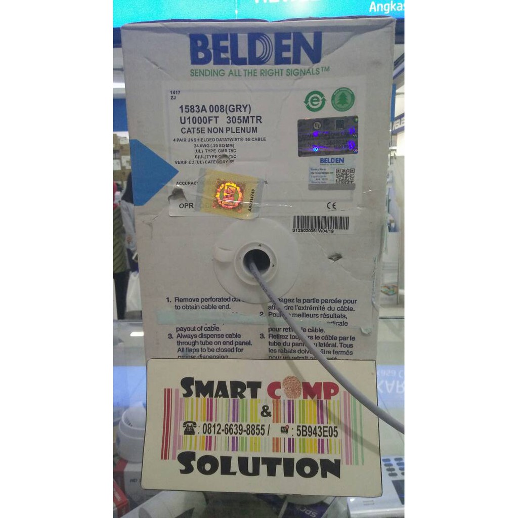 Kabel Jaringan Belden Cat5 1 Roll isi 305meter Original