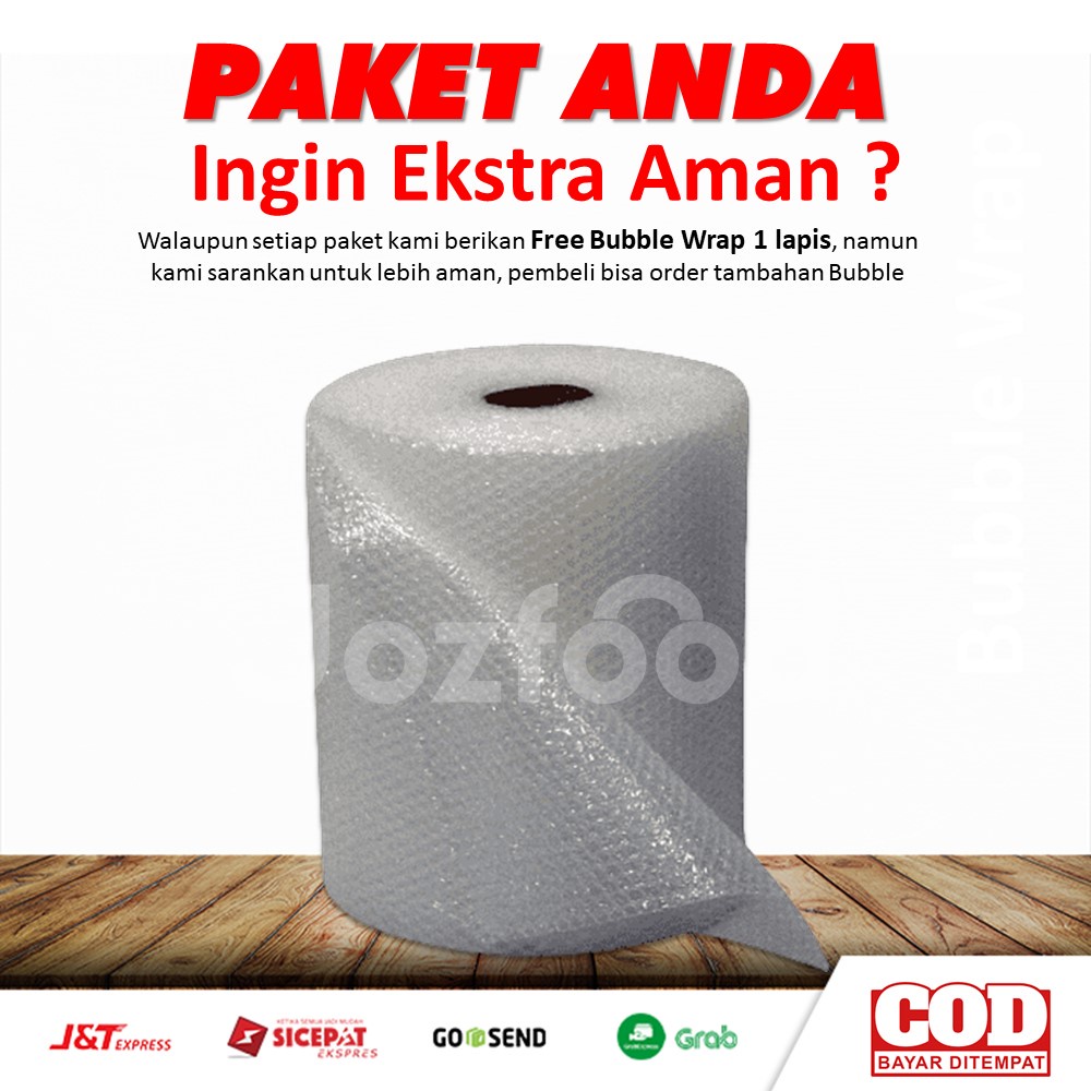 

JOZFOOD BUBBLE WRAP | Pelengkap Packing | Wajib di order jika ingin paket anda lebih aman