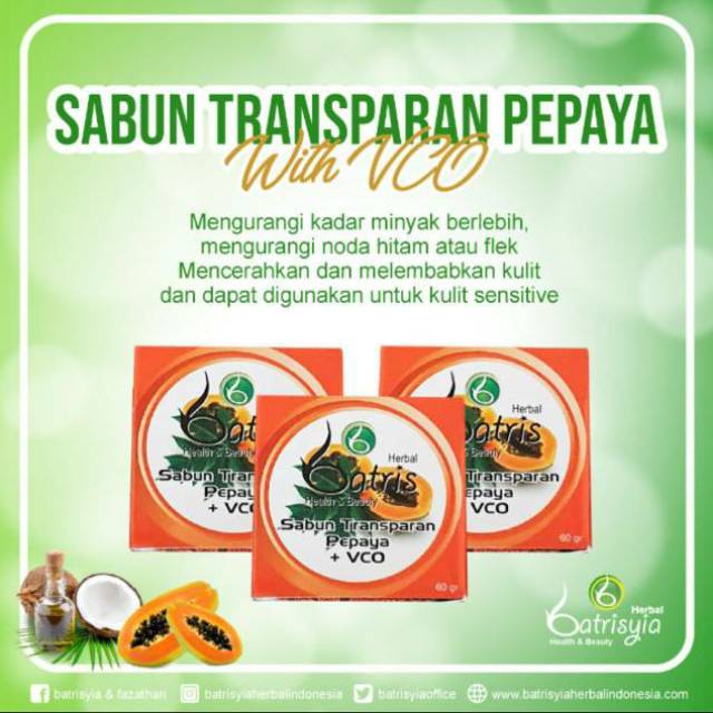 Sabun pepaya With VCO/sabun pepaya/sabun pepaya ori/ herbal soap/pepaya