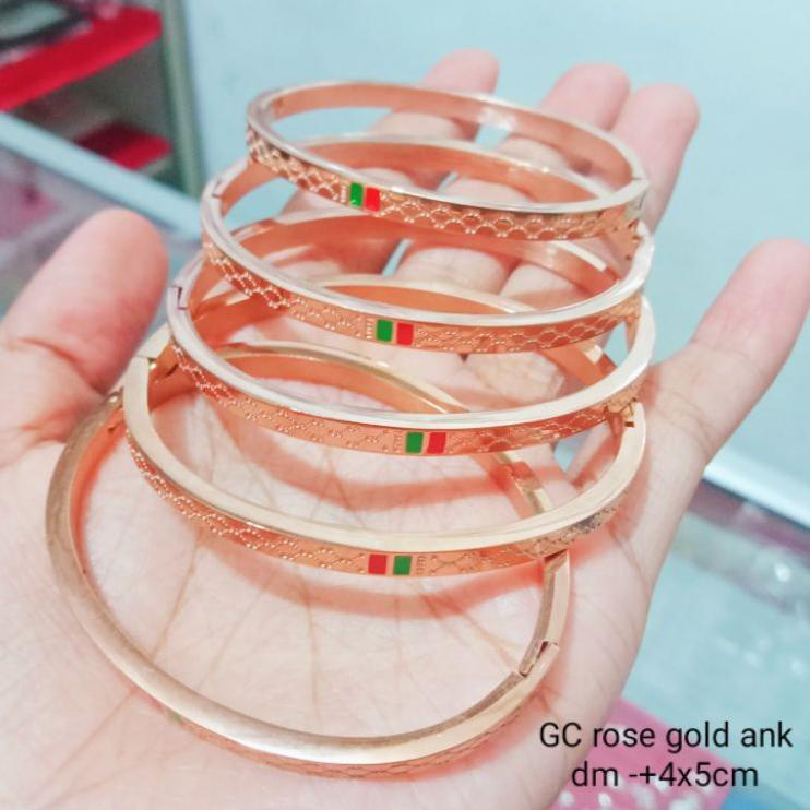 Telah Hadir.. gelang titanium Guccii anak dm 4,7x3,7cm/ Gelang anti karat selamanya