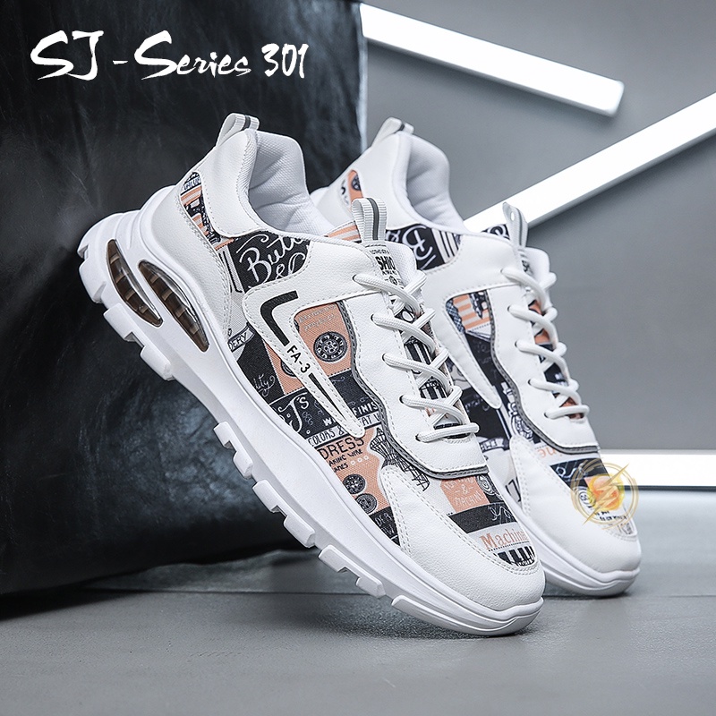 [JWALK] Sepatu Sneakers Pria Fashion Trendy Keren Nyaman Buat Jalan Kualitas Import Premium -301