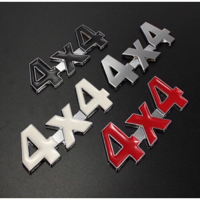 EMBLEM 4x4 BAHAN METAL