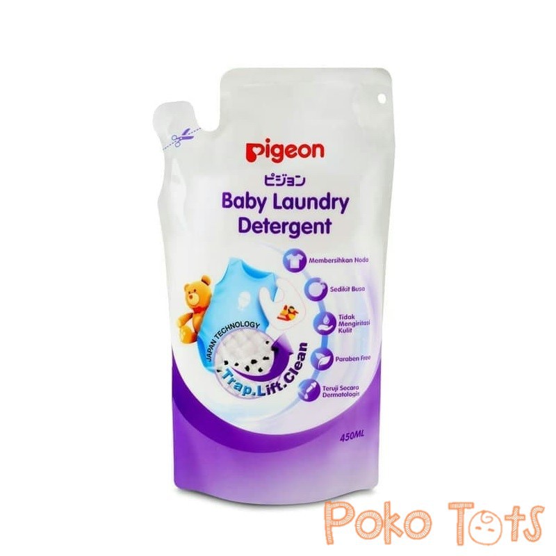 Pigeon Baby Liquid Laundry Detergent 450ml Refill Deterjen Cair Pencuci Baju Bayi