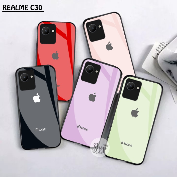 Softcase Glass Realme C30 NEW - Case Realme C30 - Case Lucu - case Realme C30 - kesing Realme C30 - 