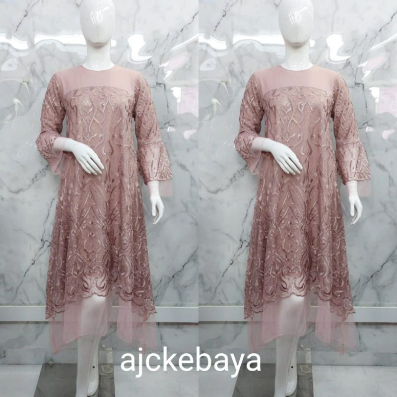 dress / midi dress / dress kondangan / kebaya dress tunangan / dress modren