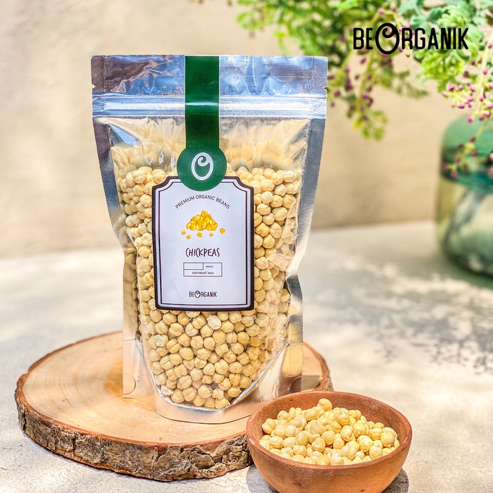 

10cscss Beargonik Chickpeas / Chickpea / Kacang Arab / Garbanzo 250Gr Dscscv