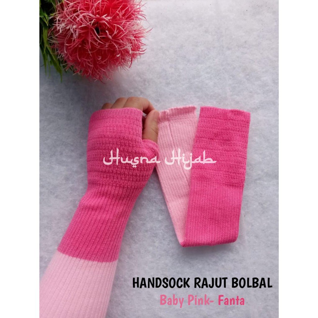 [HUSNA HIJAB] Handsock Rajut 2 Warna Isi 1 Lusin (12 Pcs) / Grosir Manset Rajut