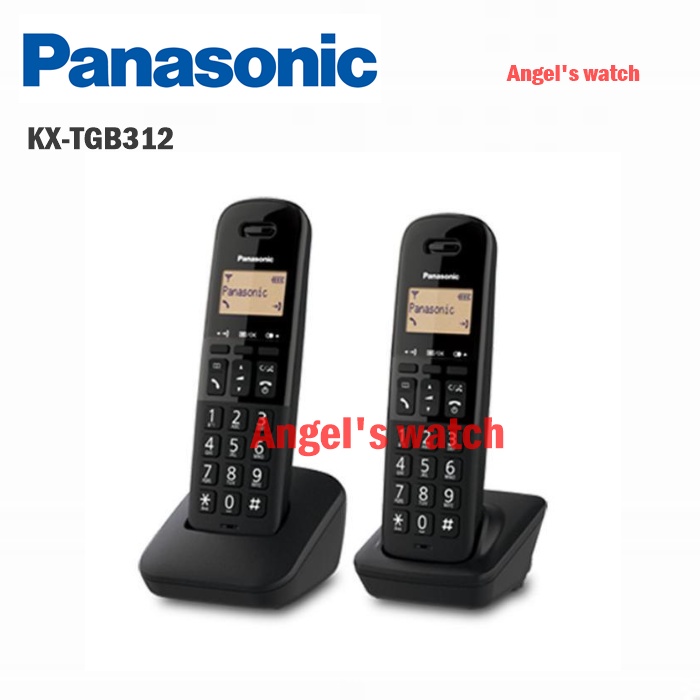 angelswatch telepon wireless cordless panasonic KX-TGB312 TGB312 2 handset wireless panasonic original