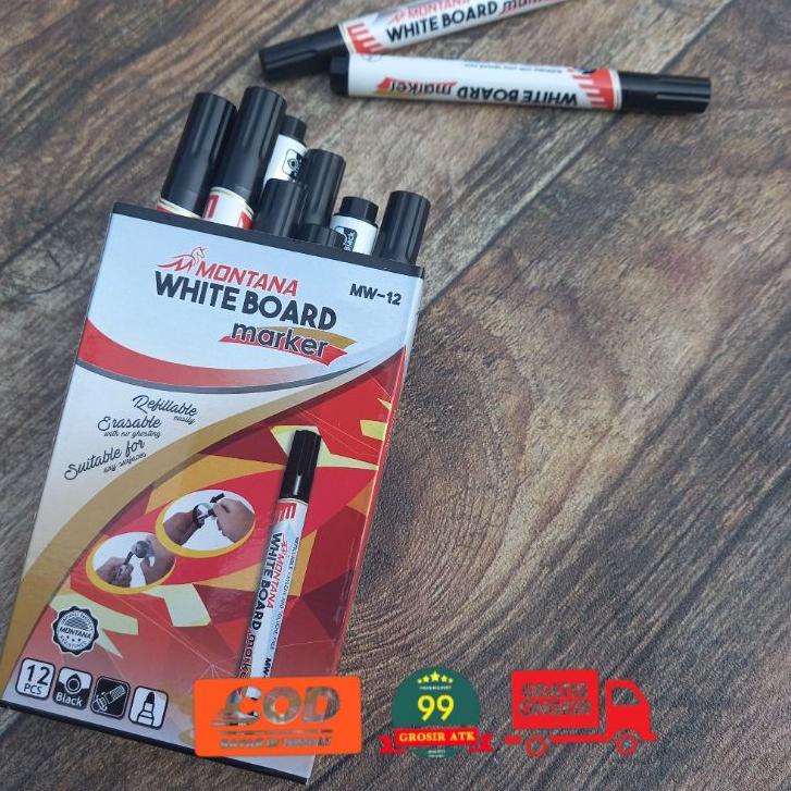 

New Arival✨ ( WHITE BOARD ) SPIDOL MONTANA Hitam/spidol papan tulis |Promo!!!|launching|New!