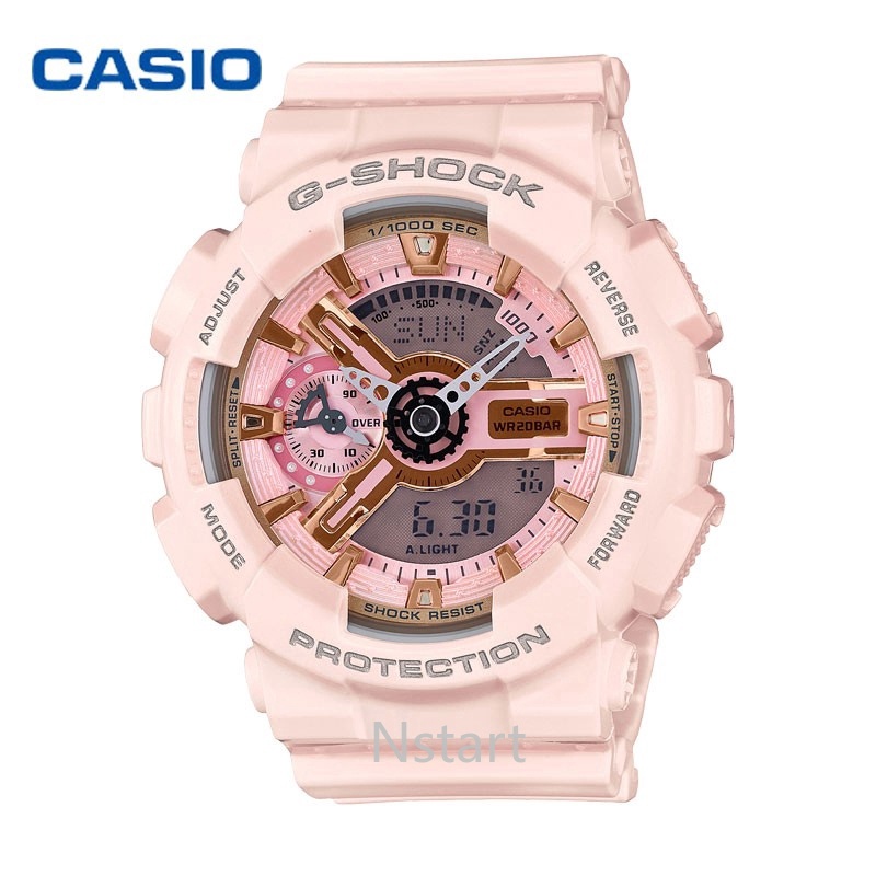 G-SHOCK GMA-S110MP Waterproof Ladies Watch Digital Watch Pink BABY-G BA110 Jam Tangan Wanita