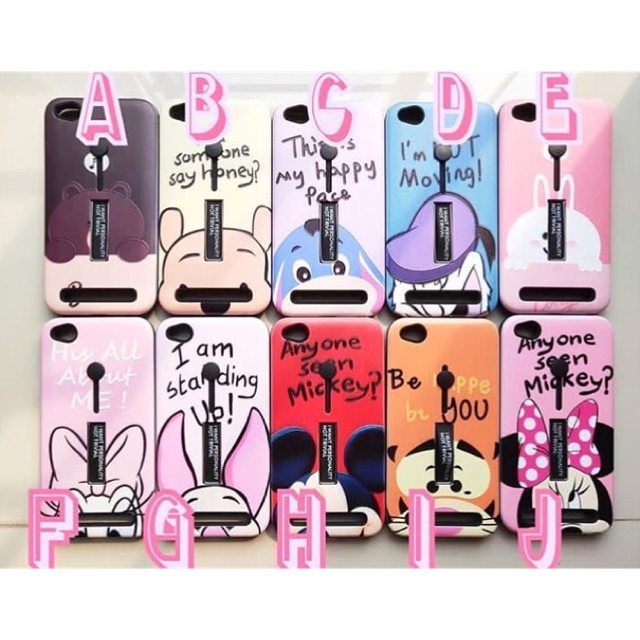 Brown Cony Pooh Piglet Tiger Eeyore Mickey Minnie Daisy Donald Stand Soft Case Samsung J6+ A7 2018