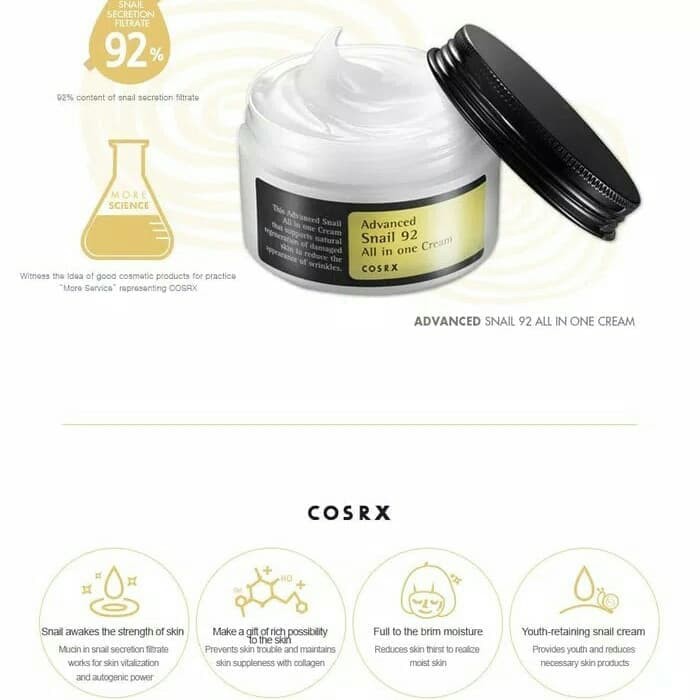 COSRX snail 92 cream 100 ml
