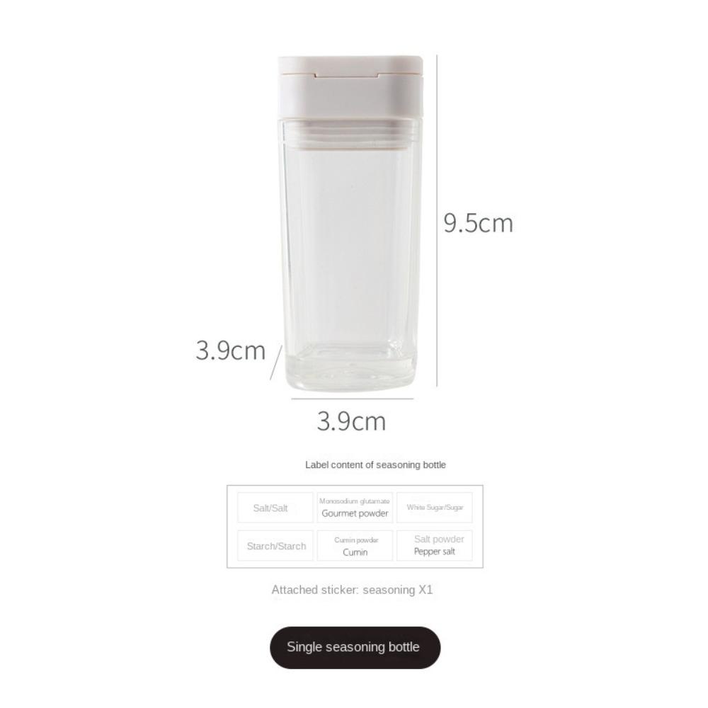 Solighter Push Type Seasoning Bottle Alat Dapur Restoran Seasoning Can Botol Bumbu BBQ Toples Garam Lada