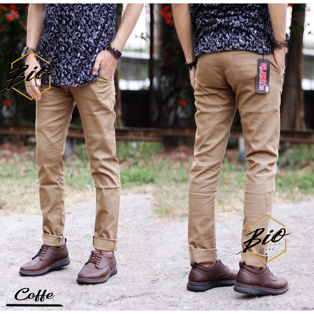 Celana chino panjang  pria celana chino Slim fit panjang Original chino big size ukuran jumbo GLORYID