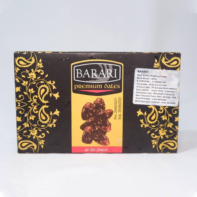 

Kurma Bam/Kurma Anggur Barari Lembut 600gram