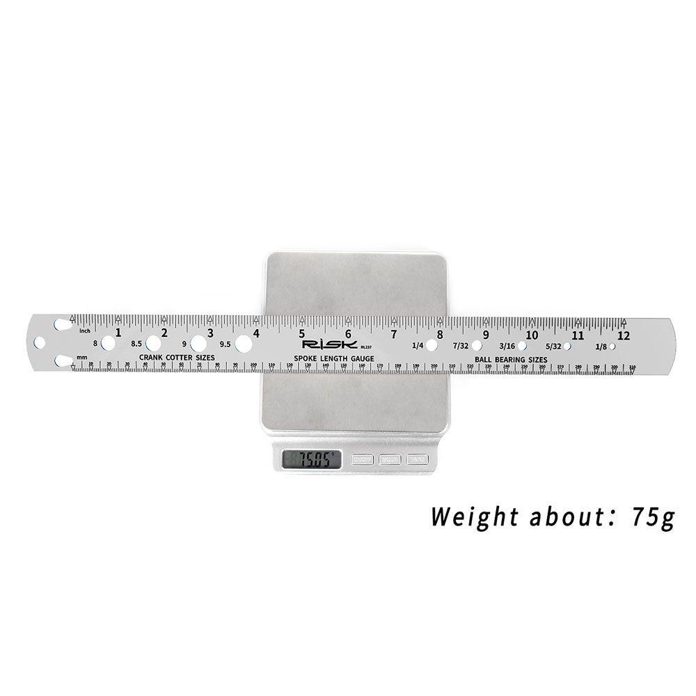 Lanfy Bicycle Spoke Measuring Ruler Tahan Lama MTB Cycling Bicycle Spokes Ruler Aksesoris Sepeda Alat Ukur Panjang Penggaris